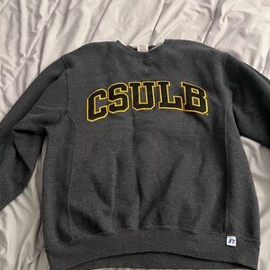 Dark Gray CSULB unisex Sweater